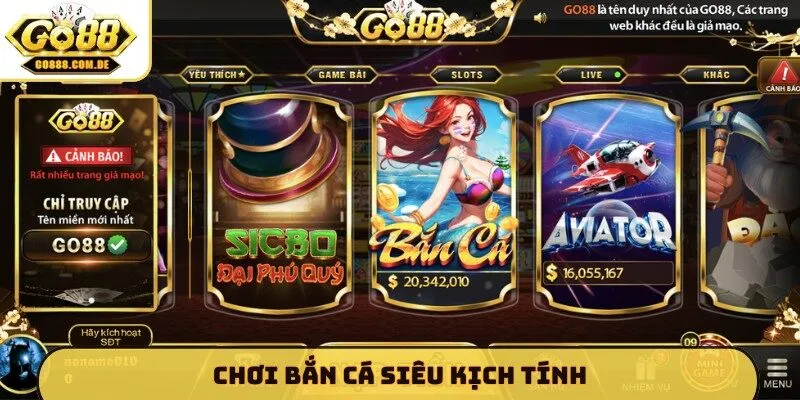 Chơi bắn cá siêu kịch tính