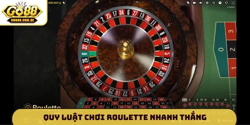 Quy luật chơi Roulette nhanh thắng