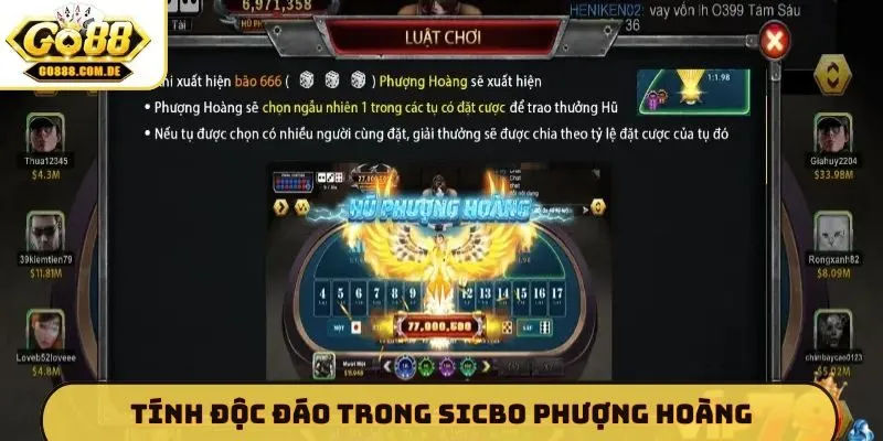 Tính độc đáo trong Sicbo Phượng Hoàng