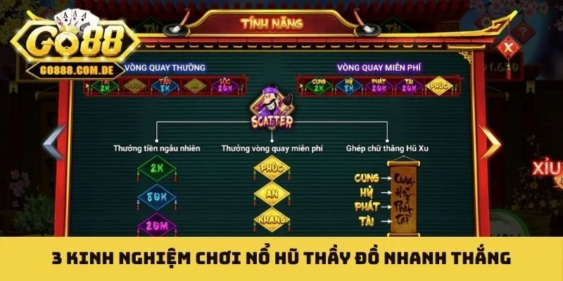 Nổ Hũ Thầy Đồ - Không Gian Giải Trí Độc Lạ Đầy Sức Hấp Dẫn 3 kinh nghiệm chơi nổ hũ thầy đồ nhanh thắng